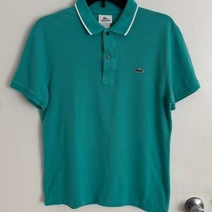 Lacoste Men's Teal Polo Shirt